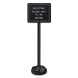 Pedestal Sign - Clear Acrylic Cover