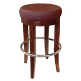 Custom Wood Backless Round Barstool