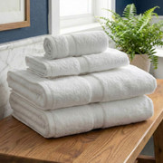 Williams Bay Gold Guestroom Towels - White