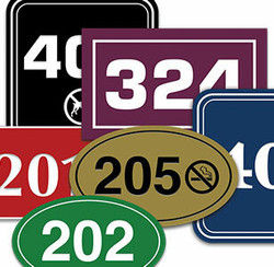 Engraved Door Number Signs