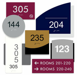 ADA Braille Room Number Signs