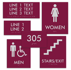 Essential Basic ADA Braille Signs