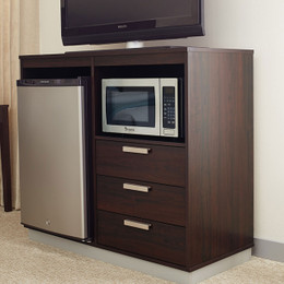 3-Drawer Micro/Fridge Cabinet (Espresso)