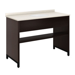 Espresso Cabinet with Black Base/Legs