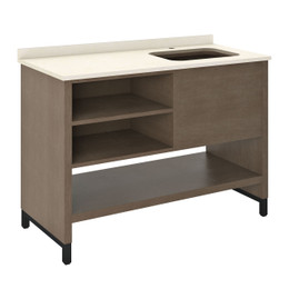 LVL-BASE - 48 in Wide - Bowl Right