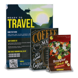 Clear Acrylic Sign Holders