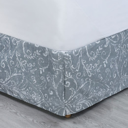 Martex Rx Bed Skirt -Batik Scroll Grey