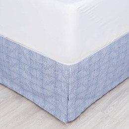 Martex Rx Bed Skirt - Theo Blue Corner