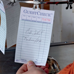 Paper Guest Checks for Kitchen