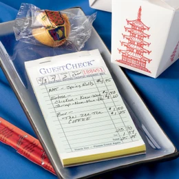 Paper Guest Checks for Waitstaff