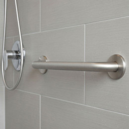 Stainless Steel Grab Bar in Shower