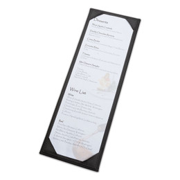 Single View Half Width Menu Cover