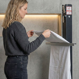 Sheet Being Folded on Sheet Folder