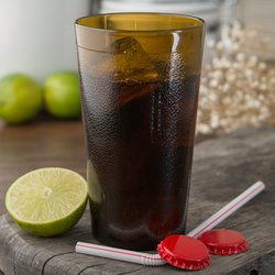 12 oz. Amber Plastic Tumbler