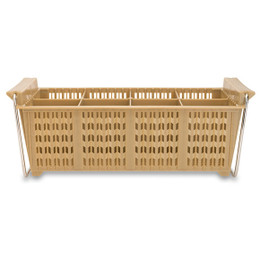 Flatware Basket with Handles Folded Down