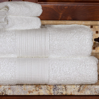 Hudson 100% Cotton Guestroom Towels - White