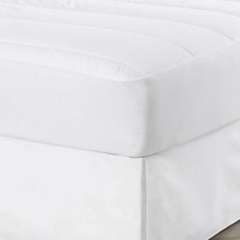 Clean Essentials Cotton/Poly Fitted Mattress Pad - Full 54" x 75" x 16"