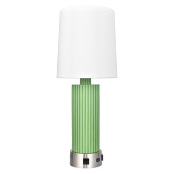 Rise & Shine Sea Table Lamp with 2 Outlets - 11"W x 28"H