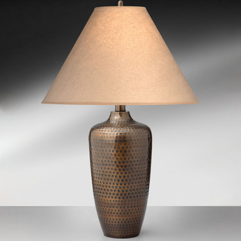 Hammered Bronze Table Lamp