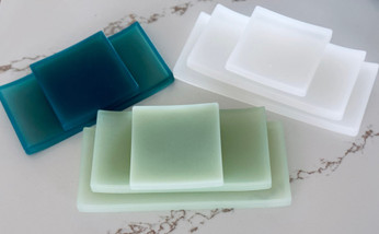 Serenity Rectangular Small Amenity Tray - 4" x 8" x 0.5"