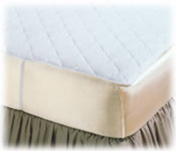 50% Cotton/50% Poly Quilted Flat Mattress Pads - Queen 60"x80"