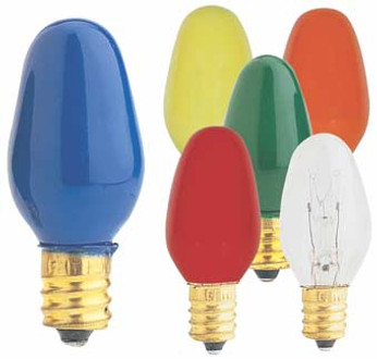 7 Watt Christmas Bulbs - 25/pk.