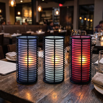 Wire Wrapped Candle Lamps