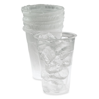 9 oz. Individually Wrapped Plastic Cups - 1000/cs.