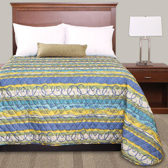 Tropic Stripe Bedspread - King 120" x 118"