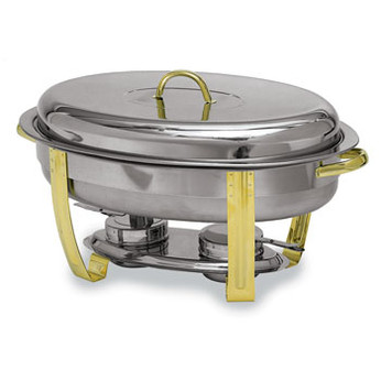 Deluxe Gold-accented Lift-top Chafing Dish
