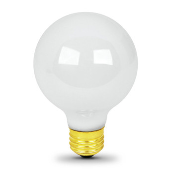 100 Watt White Globe Lamp - 12/pk.
