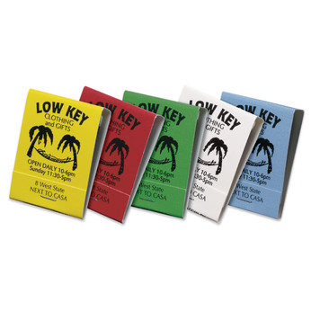 20 Stick Custom Matchbooks - 5 Color Assortment