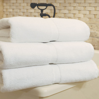 Resort 100% Cotton Guestroom Towels - White