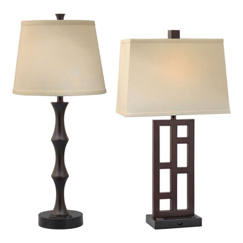 Downtown Collection - Dark Espresso Lamps
