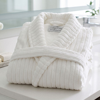 LodgMate Terry Velour Hotel Bath Robe - OSFM