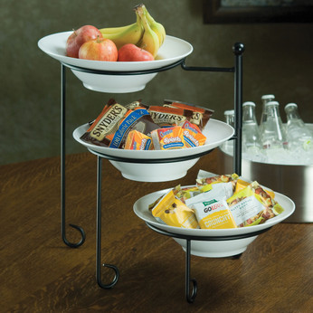 3-Tier Foldable Stand With Bowls