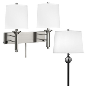 Spheres Collection - Brushed Steel Lamps
