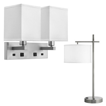 Refresh Collection - Brushed Steel Lamps