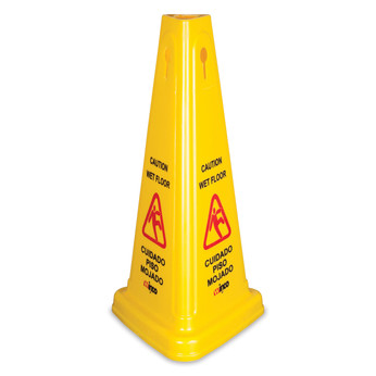 Tri-Cone Wet Floor Caution Sign
