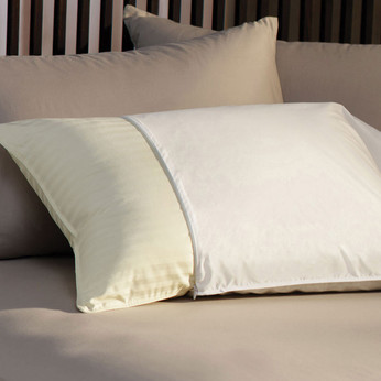 Micro-Percale Zip-On Standard Pillow Covers