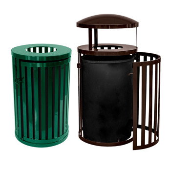 East Hampton Outdoor Trash Receptacles