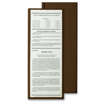 Law Card with Metal Frame