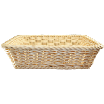 Square Plastic Rattan Basket