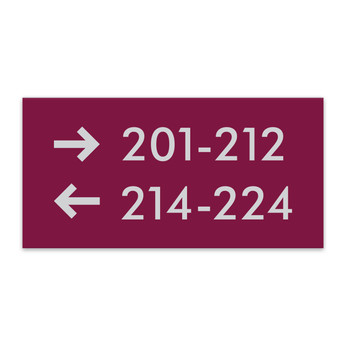 Essential ADA 2-Line Directional Sign - 8"W X 4"H