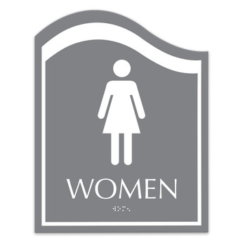 Ocean ADA Women's Restroom Sign - 8" x 10.25"