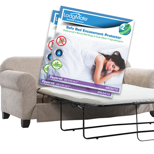 Terry Cloth Zippered Sofa Bed Encasements