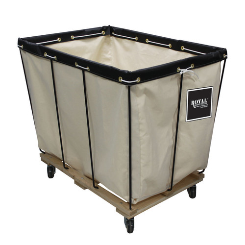 Royal Basket Laundry Truck w/ Removable White Canvas Liner