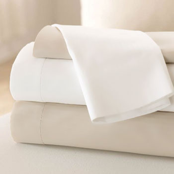 LodgMate 180 ct. Bone Fitted Sheets - Full 54"x75"x9"