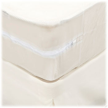 3 Ga. Vinyl Zippered Mattress Cover - Twin 39"x75"x12"