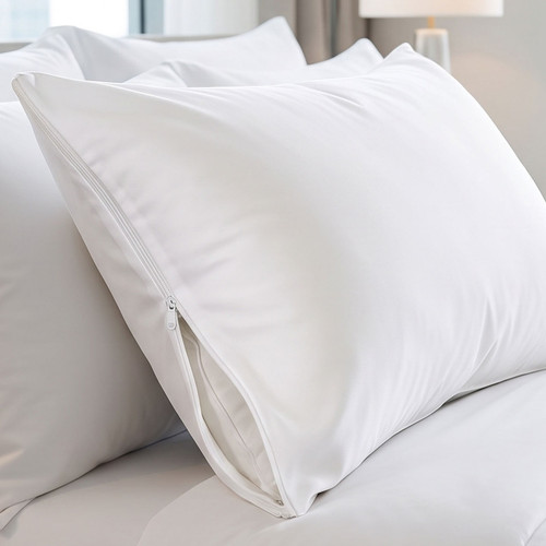 Micro-Percale Zippered Pillow Covers